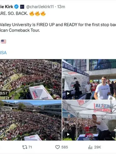 Violent Interruption at Turning Point USA Rally in Utah: Charlie Kirk Shot During Conservative Event Sparks Political and Social Media Outcry